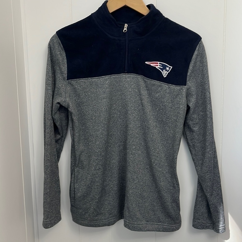 Nfl Team Apparel Patriots half-zip sweater Large